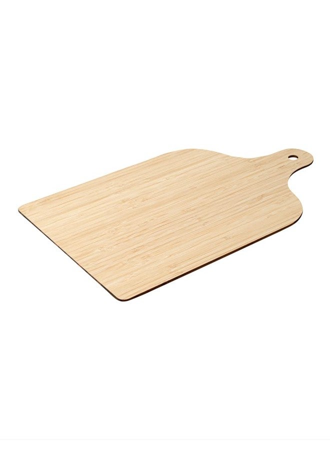 Restaurantware Nature Tek 15.8 x 9.8 Inch Disposable Cheese Platters 2 Lightweight Party Serving Trays - Avoids Greasy Messes Built-In Handle Bamboo Disposable Charcuterie Boards - Image 2