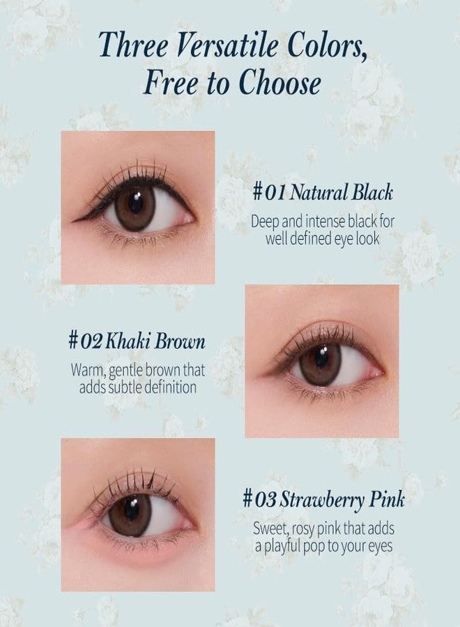 Flower Knows 3-Piece Eyeshadow Set & Eyeliner, 02 Khaki Brown - Image 4