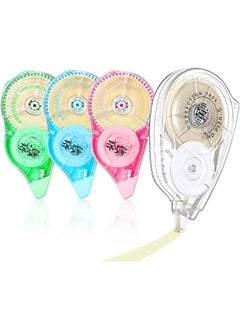 Arabest 4 Pieces Correction Tape Cream Color Beige Corrective Tape Eraser 100 Feet Long for School Office Supplies Crafting, Note Taking, Journal, Case Color May Vary  - Image 1