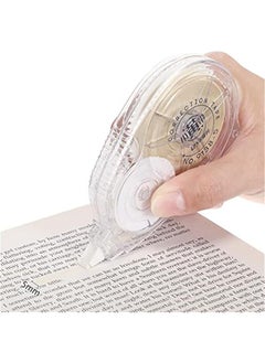 Arabest 4 Pieces Correction Tape Cream Color Beige Corrective Tape Eraser 100 Feet Long for School Office Supplies Crafting, Note Taking, Journal, Case Color May Vary  - Image 5