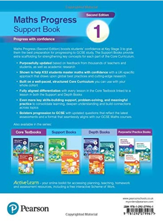 Maths Progress Second Edition Support Book 1 : Second Edition (Maths Progress Second Edition) - Image 2
