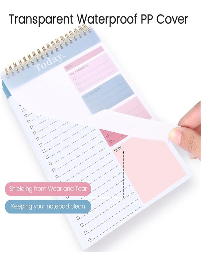 Generic - To Do List Notepad, 52 Sheets To Do List Notebook for Work, Twin-ring Spiral Bindling Undated Daily Planner Perfect for Enhanced Productivity and Goal Achievement - Image 1