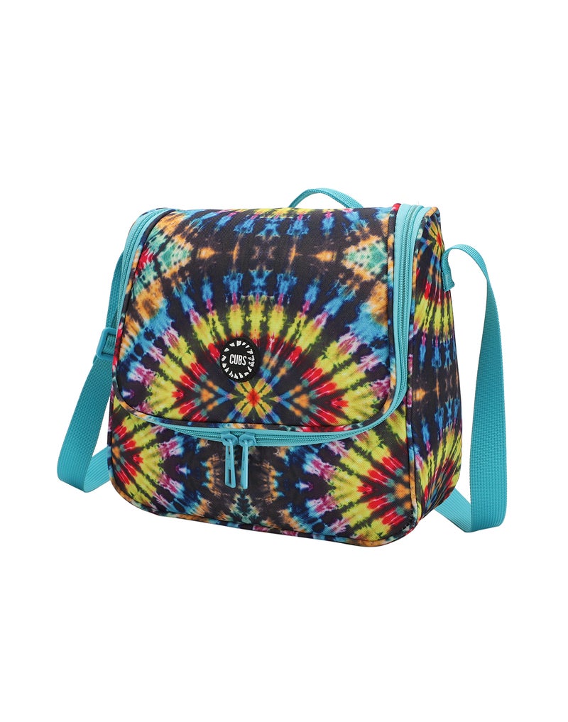 CUBS Tie Dyed Waterproof lunch bag with adjustable shoulder strap carrying your favorite meals to school, work or while traveling - Image 2