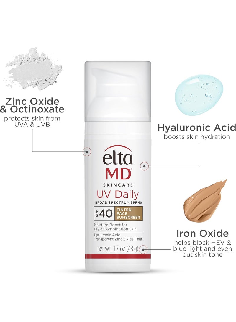 ايتا ام دي لوشن مرطب يومي ملون واقي من الشمس بعامل وقاية الأشعة فوق البنفسجية 40 التامد بحمض الهيالورونيك شمس واسع الطيف وغير دهني وشفاف وغني بالمعادن مضخة 48 مل غسول - Image 5