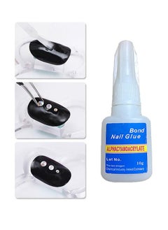 Professional Multifunctional Brush on Nail Glue Clear 10G Clear Used for Pasting Nail Patches and Nail Accessories, Strong Adhesion, No Damage to Armor