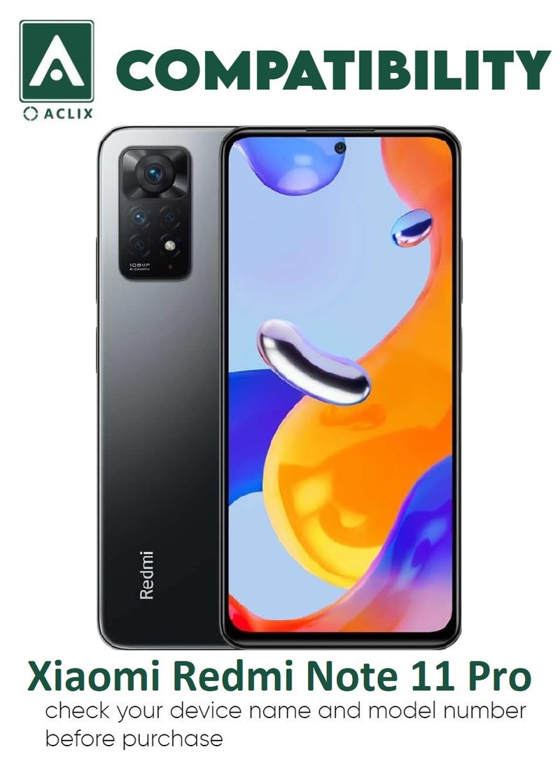 ACLIX 3 Pieces Antistatic ESD Dustproof Premium Quality High Definition Tempered Glass Screen Protector Designed For Xiaomi Redmi Note 11 Pro - Image 3