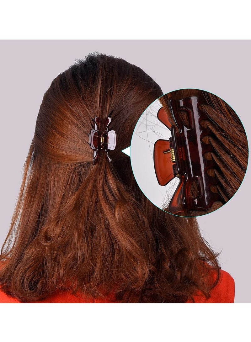 سيوسي 6 قطع مشابك شعر بلاستيكية ، مشابك شعر للنساء ، مشابك شعر للنساء إكسسوارات شعر ، مشبك مخلب للشعر الكثيف - Image 4