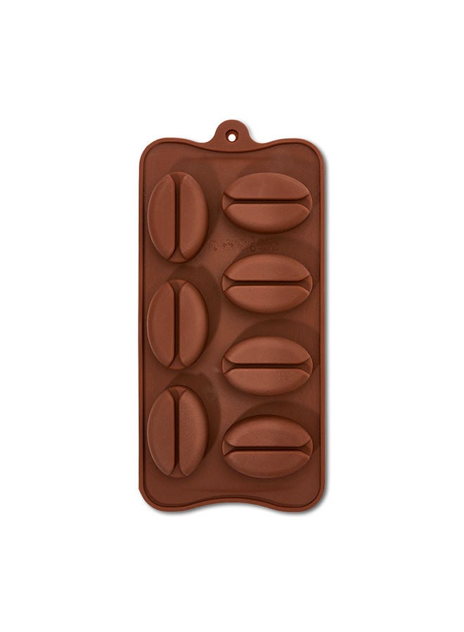 نيبمينينت قالب لتشكيل عجينة السكر مصنوع من السيليكون على شكل حبوب القهوة بني 22X10.5X2Ø³Ù†ØªÙŠÙ…ØªØ± - Image 1