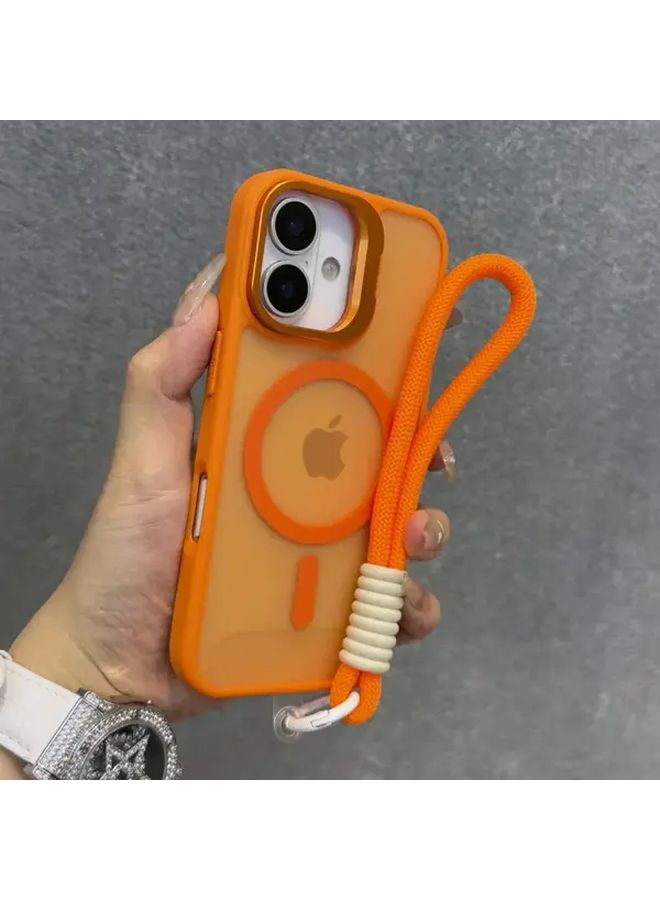 غطاء هاتف بنفسجي للشحن اللاسلكي مخصص لـ iPhone 15 Plus مع حزام - Image 5