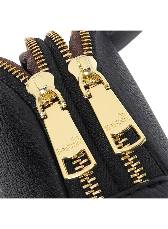 INICAT Travel Small Crossbody Sling Bags Valentines Day Gifts Women Her Cross Body Purses Vegan Leather Birthday, Black, Small, Casual - Image 4