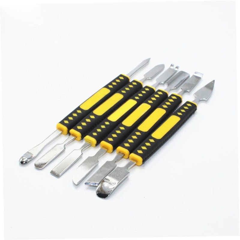 6pcs Steel Prying Bar Set for Mobile Phone Tablet and Metal Crowbar Tools High Strength Steel for Safe Disassembly and Adhesive Removal - Image 1