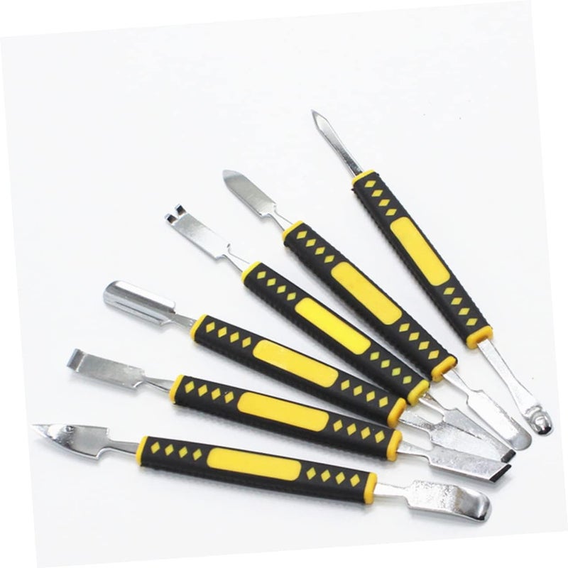 6pcs Steel Prying Bar Set for Mobile Phone Tablet and Metal Crowbar Tools High Strength Steel for Safe Disassembly and Adhesive Removal - Image 2