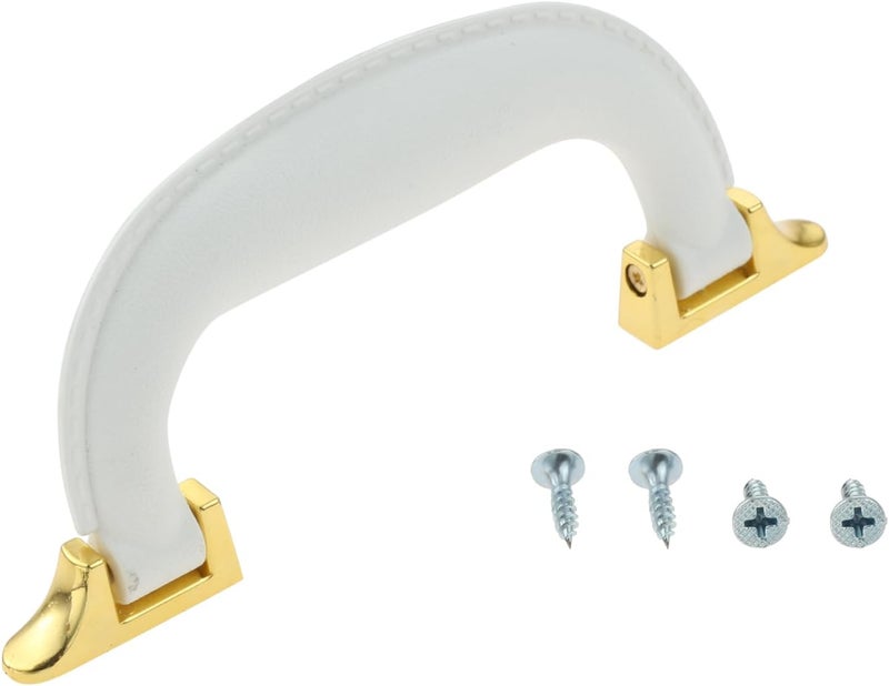Dophee dophee 4Pcs Replacement Suitcase Luggage Carrying Handles Grip with Screws for Wine Box Case Trunk Luggage Pull Repairing Spare Fixed Pull White 155mm61  - Image 3