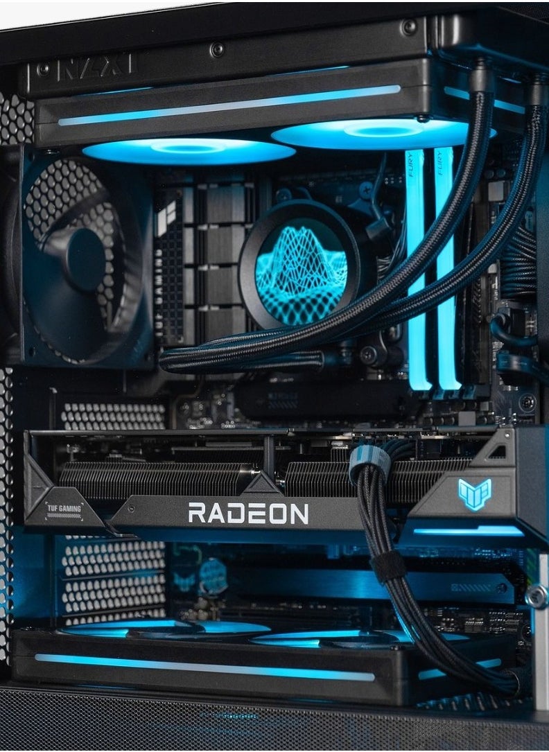 EliteX Gaming Beast Gaming PC - AMD Ryzen 7 9800X3D AM5 Processor, 8 Cores & 16 Threads, X870 Motherboard, DDR5 32GB (2*16) Ram, 2TB Gen 4.0*4 NVMe M.2 SSD, Nvidia GeForce RTX 5080 16GB GDDR7 Graphics Card, 2 Fan AIO Liquid Cooler, 850W 80 Plus Gold Power Supply, Windows 11 Pro | Wi-Fi