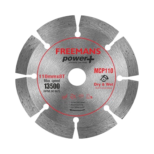 FREEMANS MC110 Power Diamond Saw Blade/Cutting Wheel - 4 Inch 110mm x 10T Use For Marble Cutting || Stone Cutting, Cutting Concrete, Asphalt, Bricks etc (Pack of 20) - Image 1