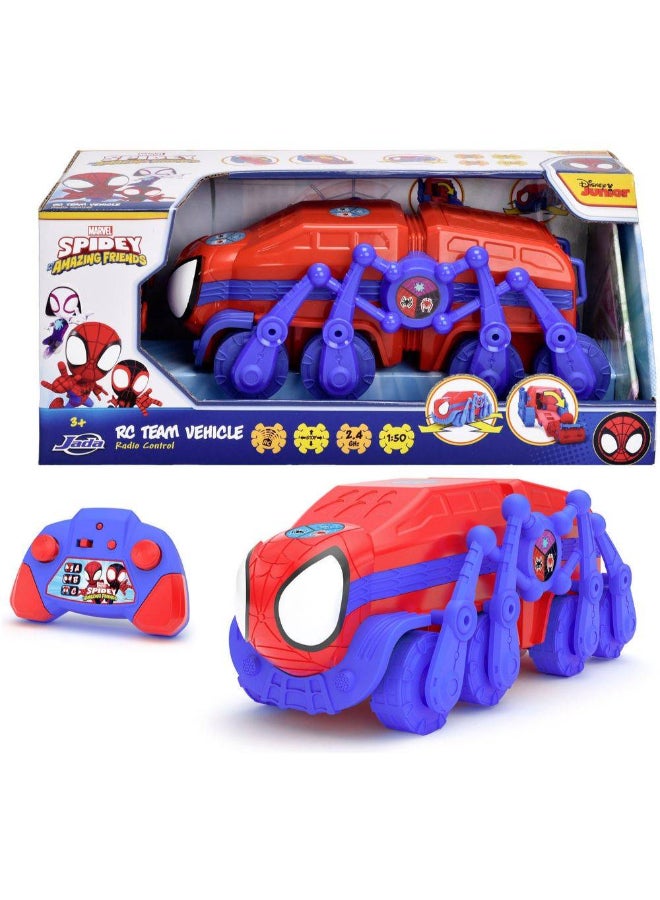 Jada Marvel Spidey and His Amazing Friends RC Team Vehicle (1:50, Red/Blue) - Image 2