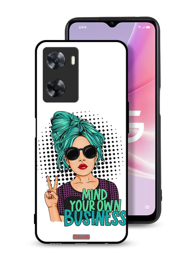 Tolwak Oppo A77 4G Protective Case Cover Mind Your Own Business - Image 1