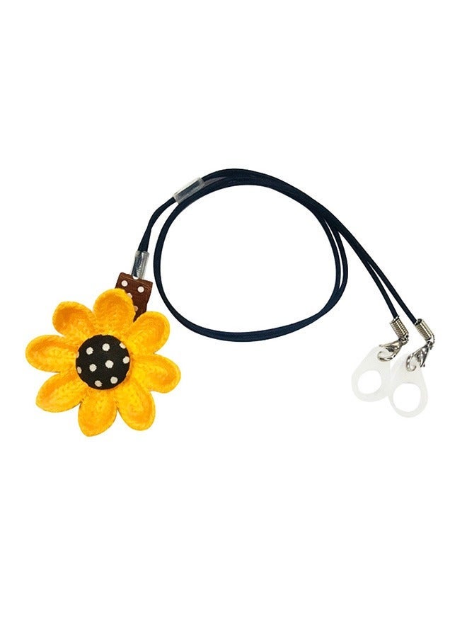 general BTE Hearing Aid Accessory Anti-Loss Strap with Children's Flower Hair Clip, Double-Ear Protective Lanyard Attachable to Hair - Image 2