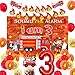 Balterever Fire Truck 3rd Birthday Decoration Sound the Alarm I Am 3 Birthday Decorations Sound the Alarm I Am Happy Bday Banner Backdrop Cake Topper Firemen Bday Decorations for 3rd Bday Supplies - Image 2