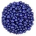 Anezus 2205Pcs Blue Pearls for Craft Assorted Sizes Fake Pearl Beads Sew on Pearls Bulk Loose Pearl Beads with Holes for Jewelry Making Bracelets Necklaces Hairs Decoration Vase Filler - Image 2