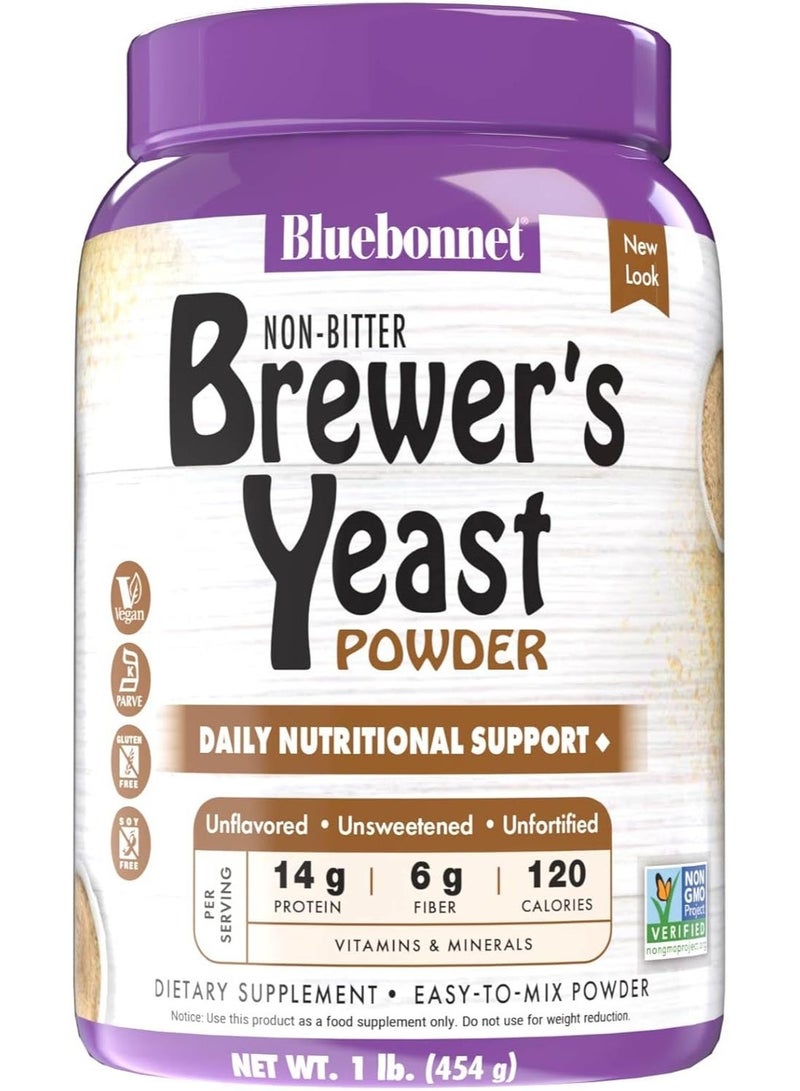 Bluebonnet Nutrition Super Earth Brewers Yeast Powder, Super Food, Whole Food, Source for Vitamins, Great Tasting, Vegan, Vegetarian, Non GMO, Gluten Free, Soy Free, Milk Free, Kosher, 1 lb - Image 1