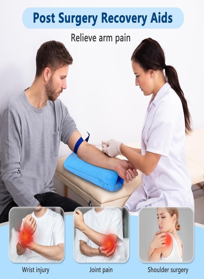 NEAUDE وسادة رفع الذراع NEAUDE بعد الجراحة لدعم الذراع للسرير وسادات دعم الساق ووسائد رفع اليد والكاحل وكسر المعصم ودعامة الساق ورفع الركبة للتعافي بعد الجراحة (متعددة الأغراض) - Image 2
