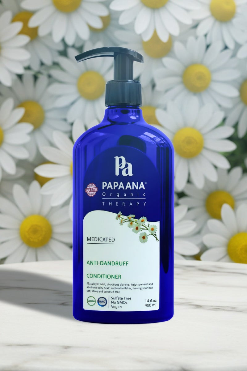 Papaana Organic Anti-Dandruff Shampoo with Shea Butter – 400ml, Soothing & Nourishing Treatment for Scalp & Hair with Shea Butter & Anti-Dandruff Conditioner with Shea Butter – 400ml, Soothing & Nourishing Treatment for Scalp & Hair with Shea ButterBundle - Image 3