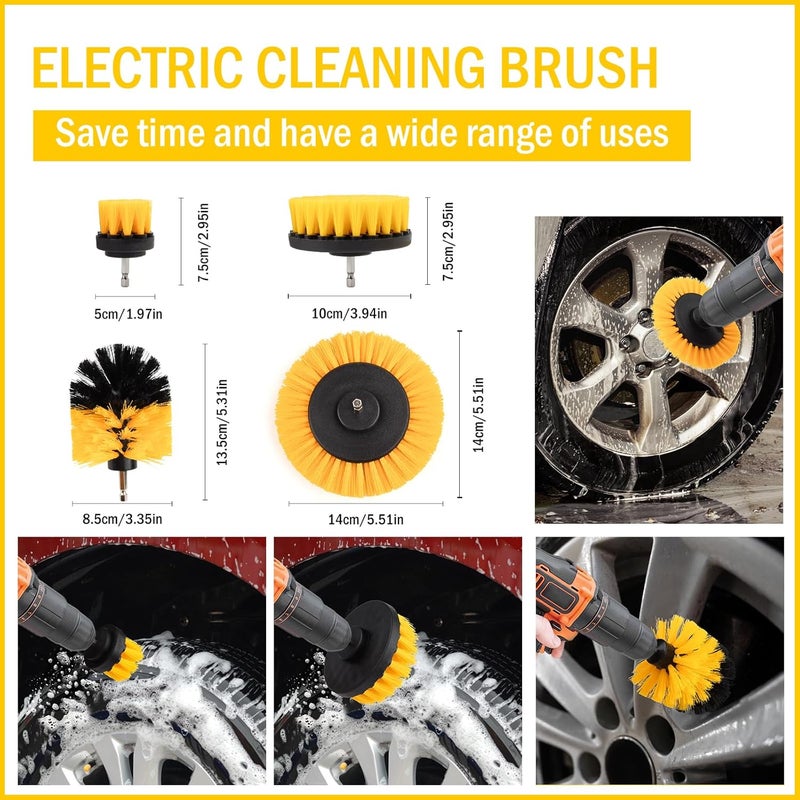 GES 22-Piece Car Cleaning Kit: Complete Detail Set for Interior, Exterior, Wheels, and Dashboard - Image 3