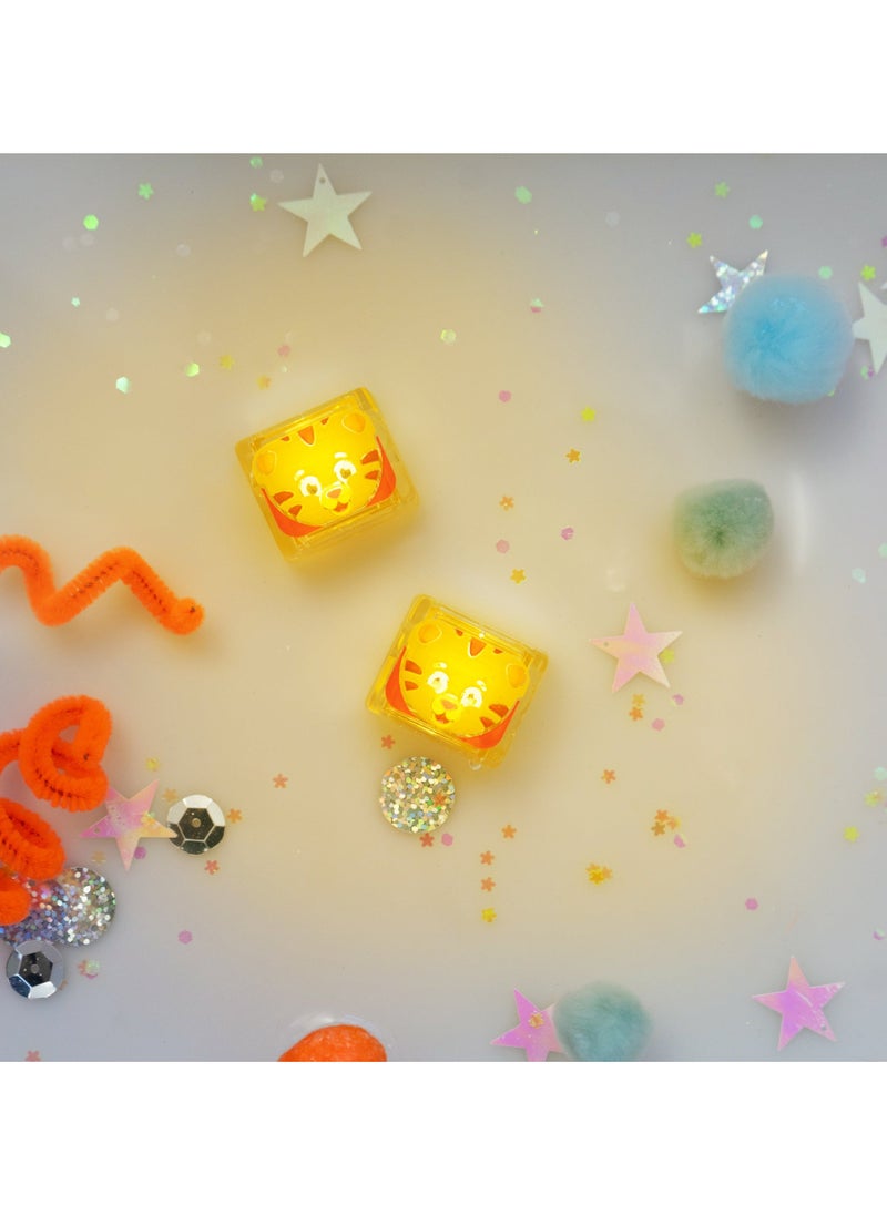 Bamboo Bark - Glo Pals Daniel Tiger light up baby & kids bath toys glow cubes, water play - Image 1