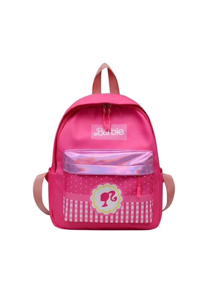 Barbie Princess Pink Children's Backpack Kindergarten Schoolbag Girl Cartoon Cute Baby Backpack Lightweight Travel Student Backpack