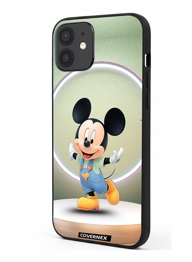 Covernex Apple iPhone 12 Protective Case Cover Printed Featuring Mickey Mouse Timeless Joy - Image 1