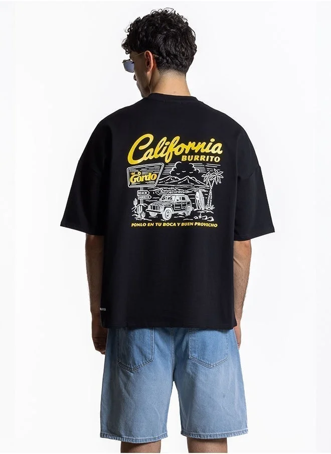 شايبس تيشيرت ناعم بطبعة متباينة