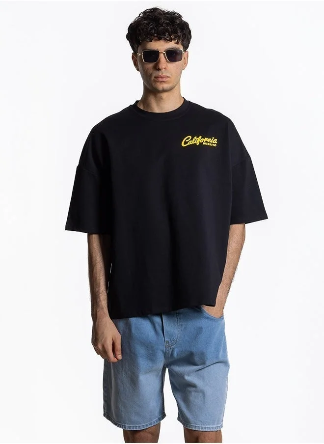 شايبس تيشيرت ناعم بطبعة متباينة