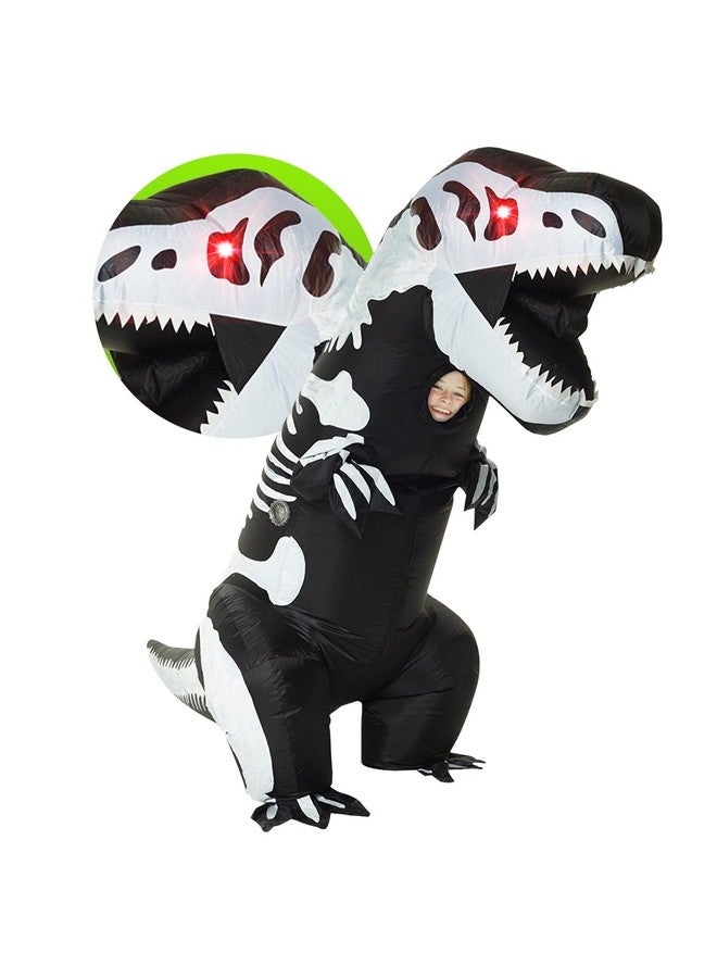 Morph LED Light Eyes Dinosaur Costume - Skeleton T-Rex & Skeleton Dinosaur - Kids - Image 1