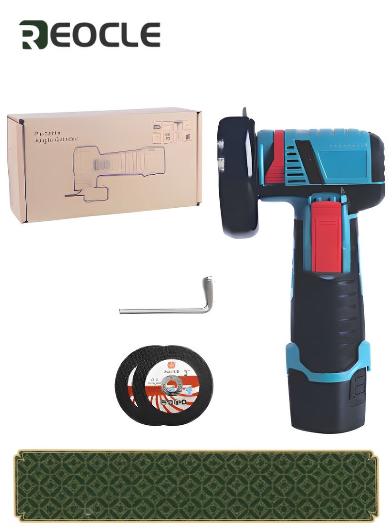 REOCLE Angle Grinder Tool Electric Grinder Power Tools with 2 Grinding Wheels for Cutting & Grinding & Polishing & Rust Removal  - Image 1