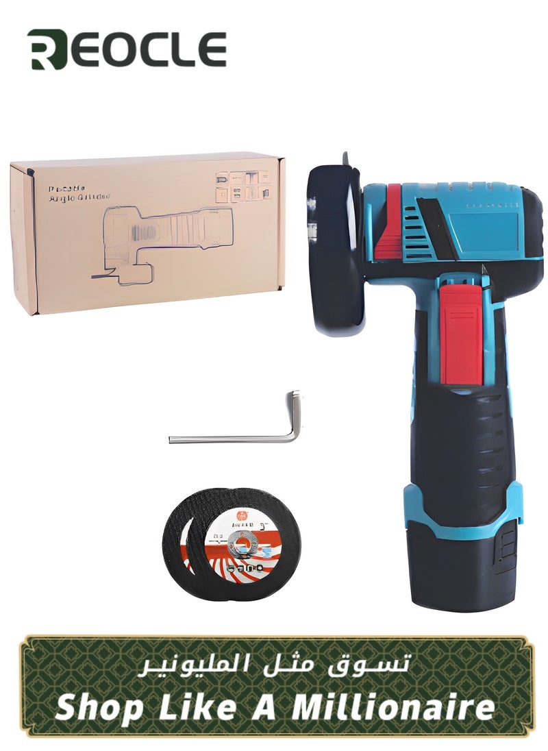 REOCLE Angle Grinder Tool Electric Grinder Power Tools with 2 Grinding Wheels for Cutting & Grinding & Polishing & Rust Removal  - Image 1