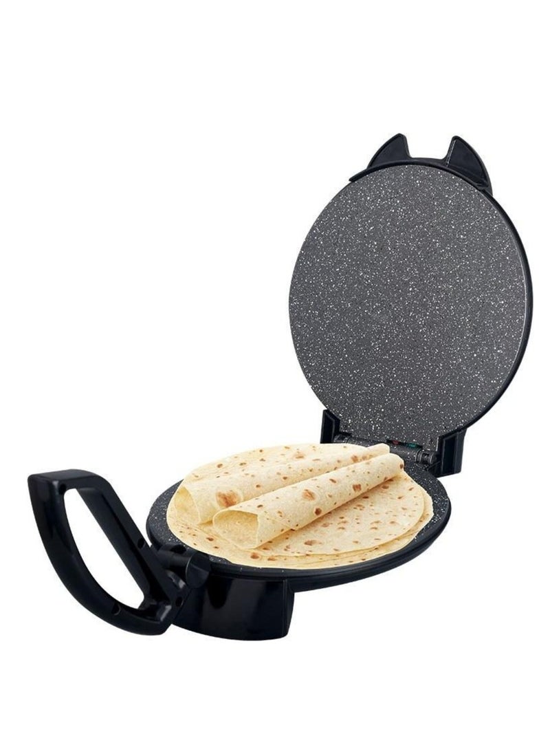 Generic MATSU 10-Inch Electric Roti Maker – 1200W Non-Stick Stainless Steel Chapati & Flatbread Press with Adjustable Temperature Control, Dual Indicator Lights, Safety Lock, Cool-Touch Handle, Easy Cleaning, Instruction Manual – 220-240V Kitchen Appliance UAE  - Image 1