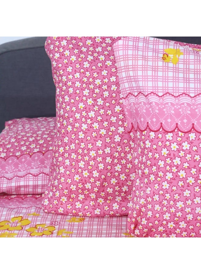 Bed sheet set, 4 pieces, 235x215 cm - Rose - Image 3