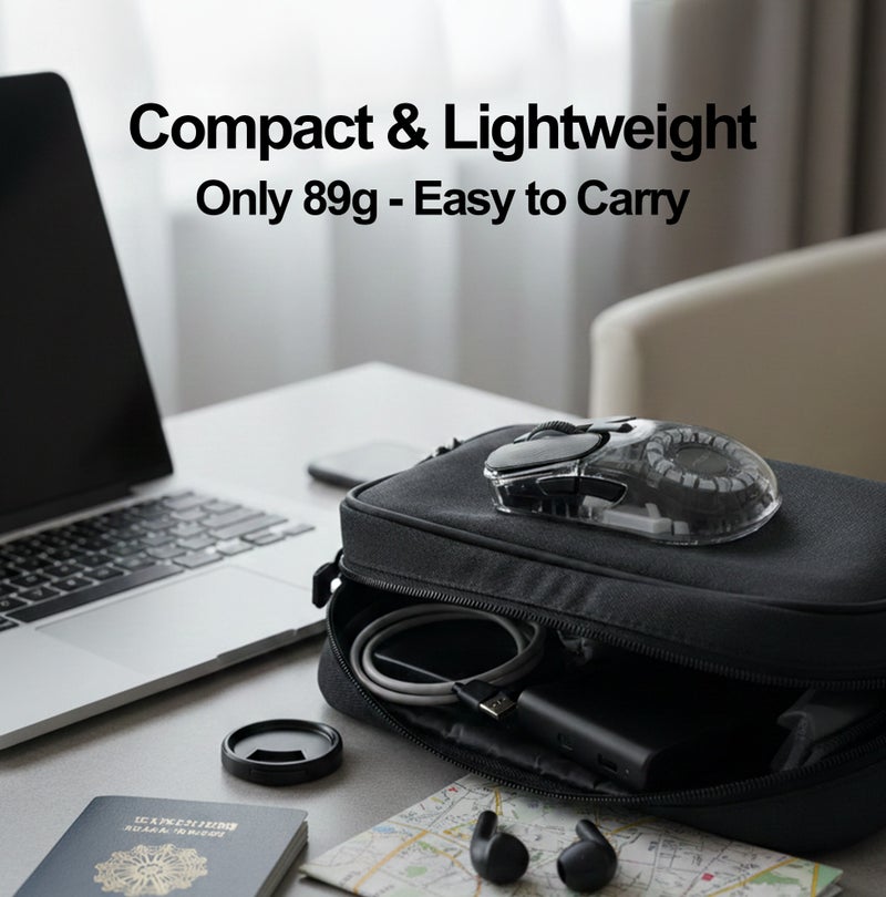 FOREV Wireless Mouse Dual Mode (2.4G + Bluetooth 5.0) Rechargeable Bluetooth Mouse with RGB Backlit, up to 1600 DPI, Type C, Silent Ergonomic Design for Mac Mini PC Gaming Laptop Computer (Black) - Image 5