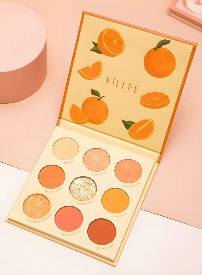 KILLFE 9 Colors Professional Waterproof Eyeshadow Palette - Image 1