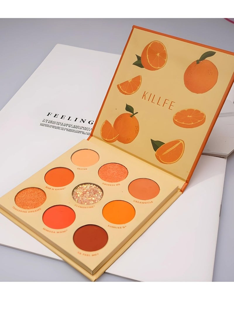 KILLFE 9 Colors Professional Waterproof Eyeshadow Palette - Image 2