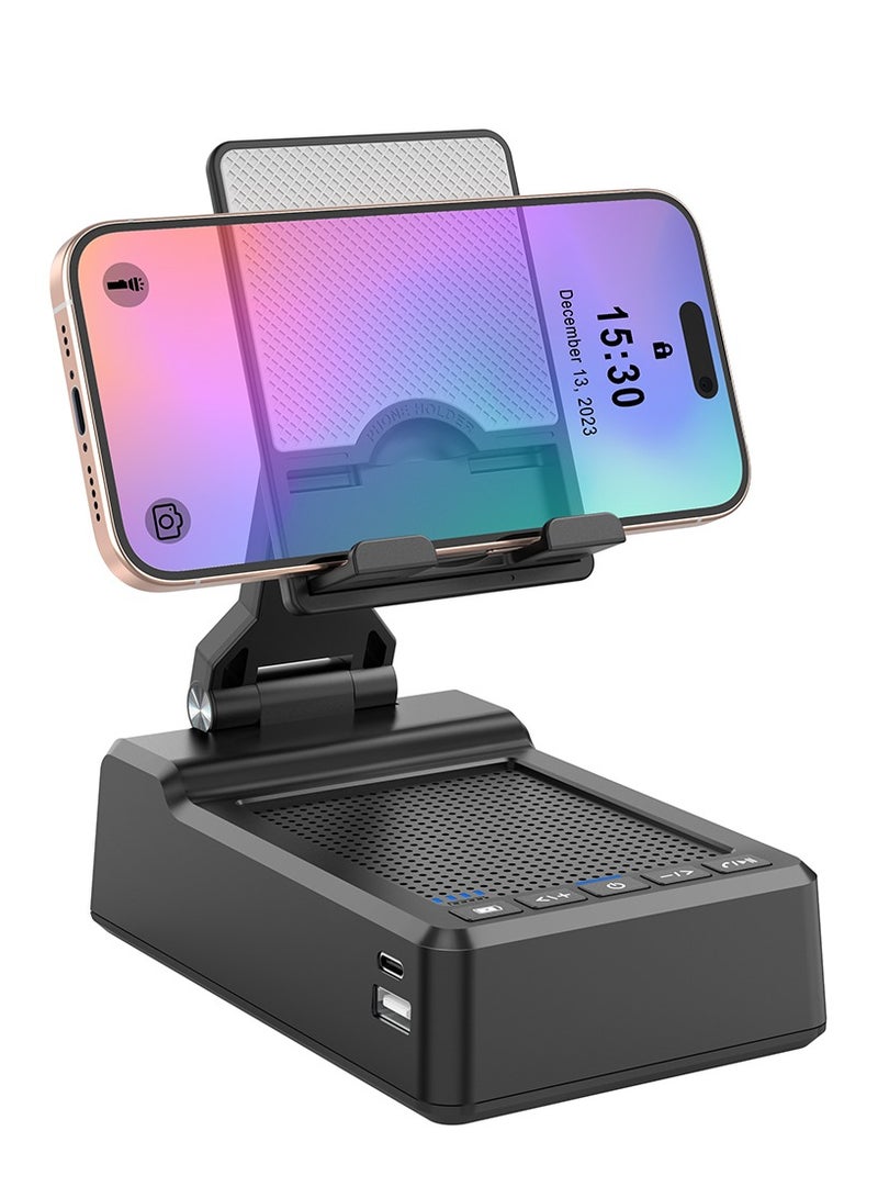 Foldable Cellphone Stand with Bluetooth Speaker and Power Bank Birthday Gifts for Men Women Mother Father Boy Girl Teens Cool Tech Gadgets - Image 1