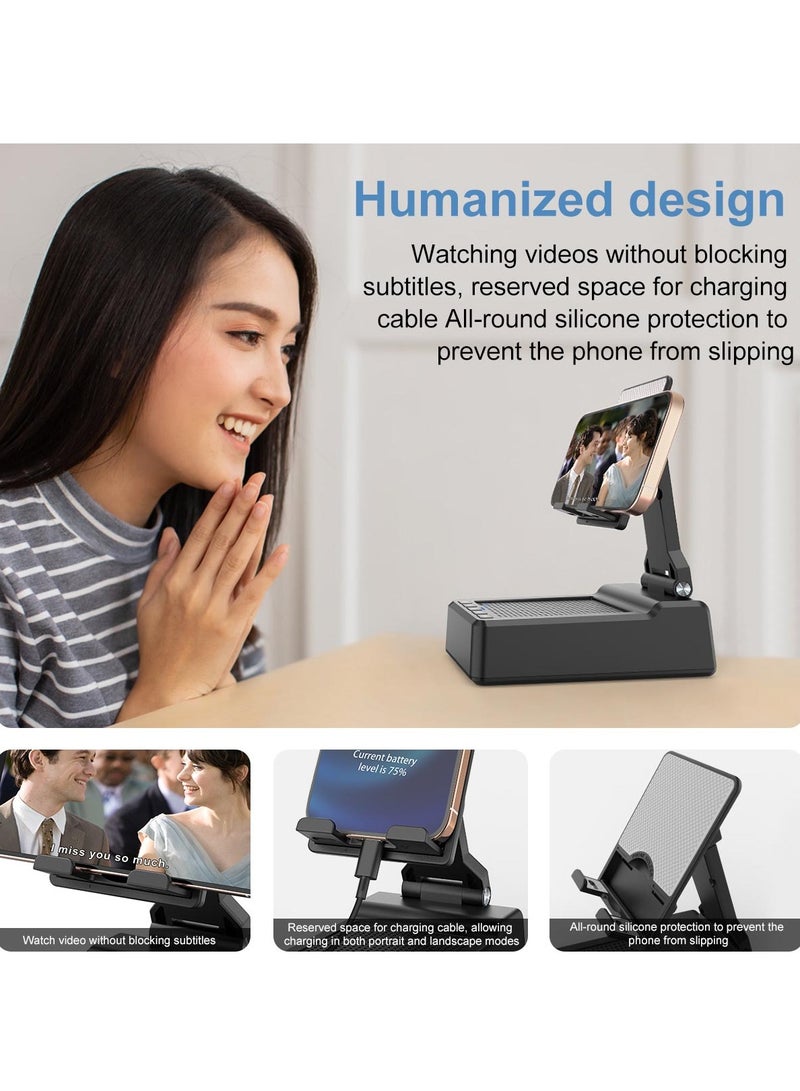 Foldable Cellphone Stand with Bluetooth Speaker and Power Bank Birthday Gifts for Men Women Mother Father Boy Girl Teens Cool Tech Gadgets - Image 5