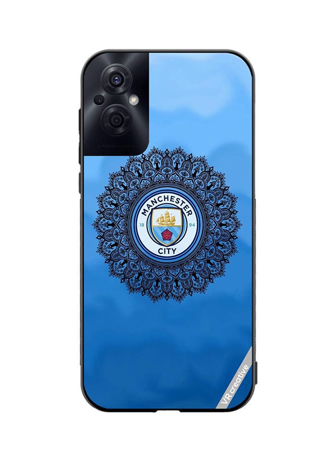 VR CREATIVE غطاء حماية لهاتف أوبو رينو 8 زد بتصميم مان سيتي متعدد الألوان - Image 1