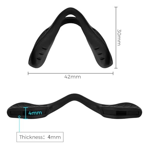 HILEEN Replacement Nose Pads Nose Pieces for Oakley Si M Frame 20 Si M Frame 30 OO9146 RazorBlades RazorBlade New Sunglasses Eyeglasses 2 Pieces - Image 5