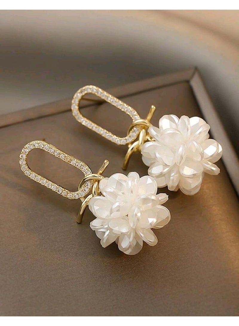 شي إن أقراط متدلية مزينة بأحجار الراين - Image 3