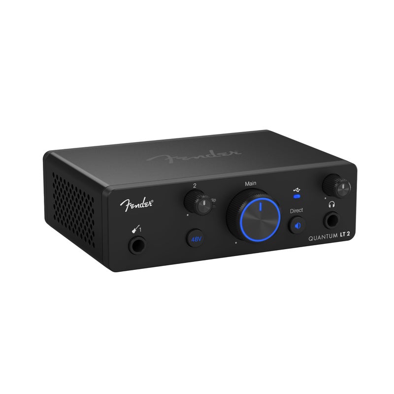 Fender Quantum LT 2 | USB-C Audio Interface for Music Production, MAX-HD Mic Preamp, Instrument Input, Low-Latency Drivers, Loopback, Balanced Outputs, Headphone Amp, Mac & PC - Image 1