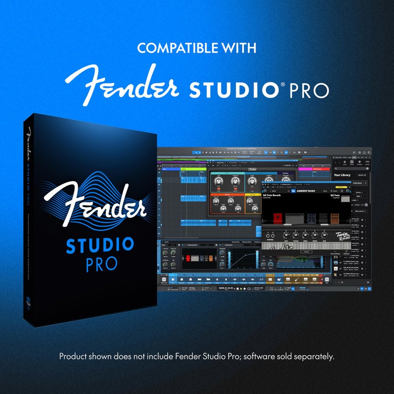 Fender Quantum LT 2 | USB-C Audio Interface for Music Production, MAX-HD Mic Preamp, Instrument Input, Low-Latency Drivers, Loopback, Balanced Outputs, Headphone Amp, Mac & PC - Image 5