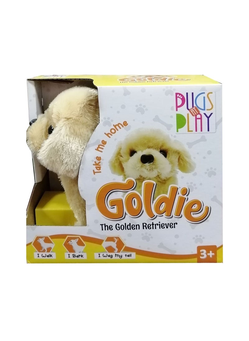 PUGS AT PLAY Goldie the Golden Retriever Toy Dog 