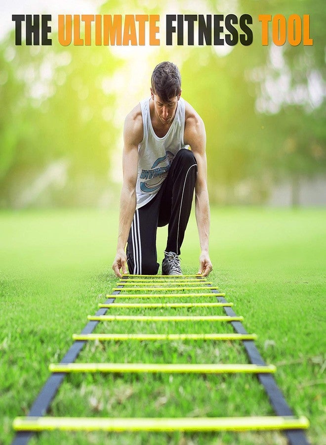 BELCO Sports 6 Meter Agility Ladder Agility Training Ladder Speed Flat Rung with Carrying Bag - Image 5